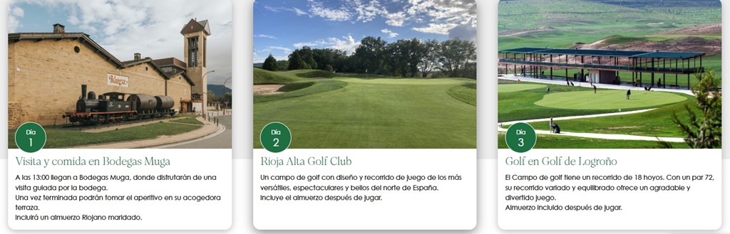 experiencias golf y vino en la rioja españa