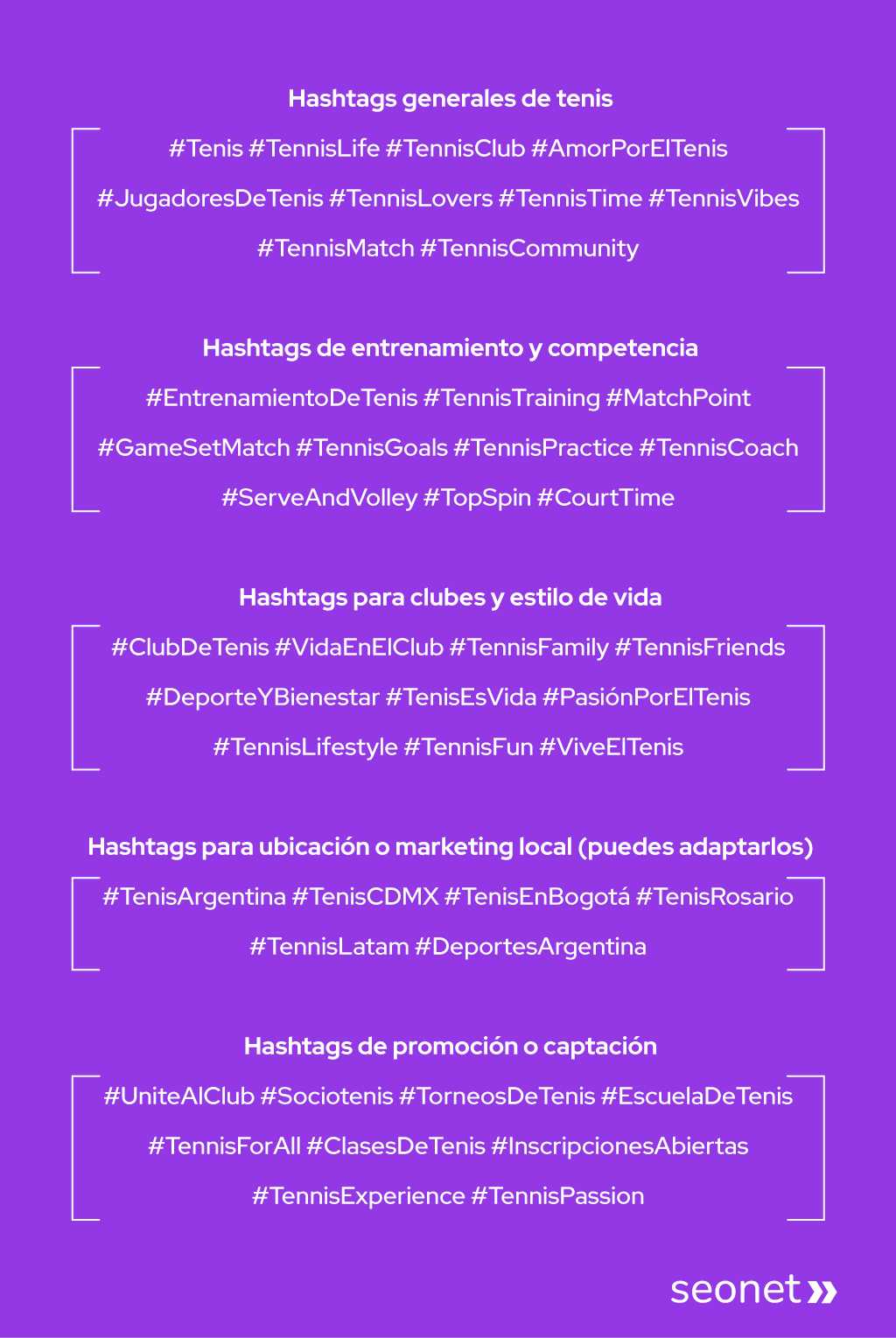 hashtags de tenis redes sociales
