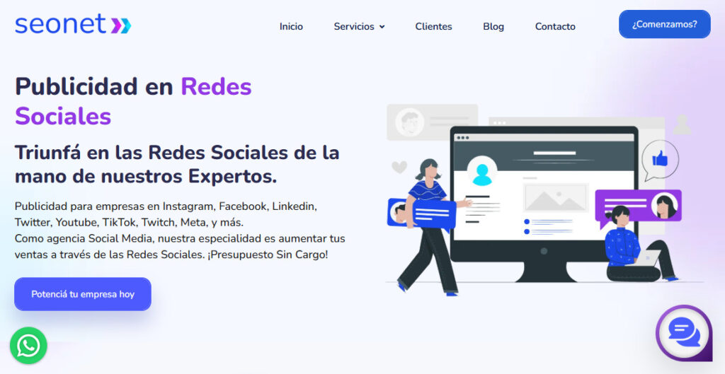 seonet agencia de redes sociales en argentina
