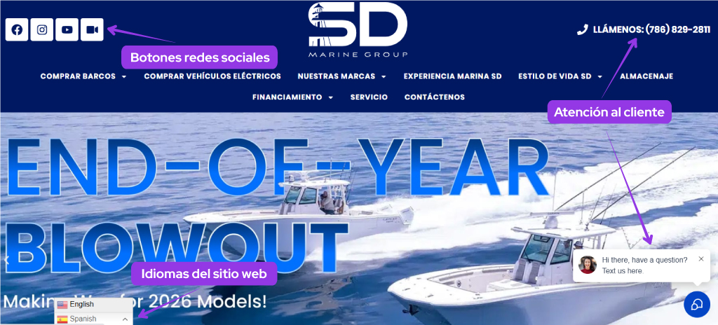 sitio web nautico