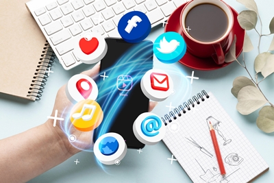 publicar en redes sociales
